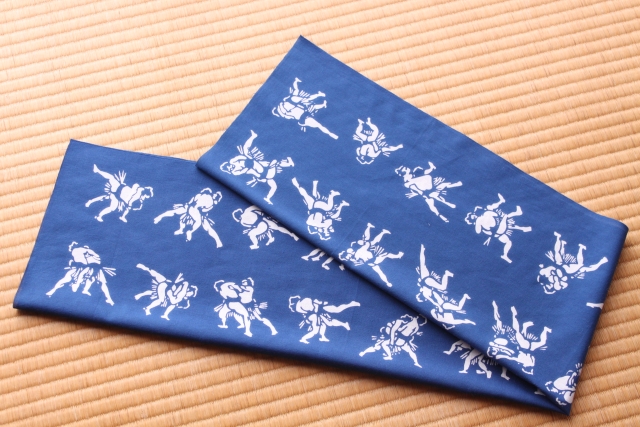 手ぬぐい　相撲決まり手