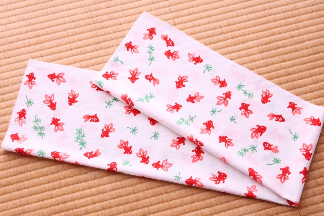 手ぬぐい　金魚（小）