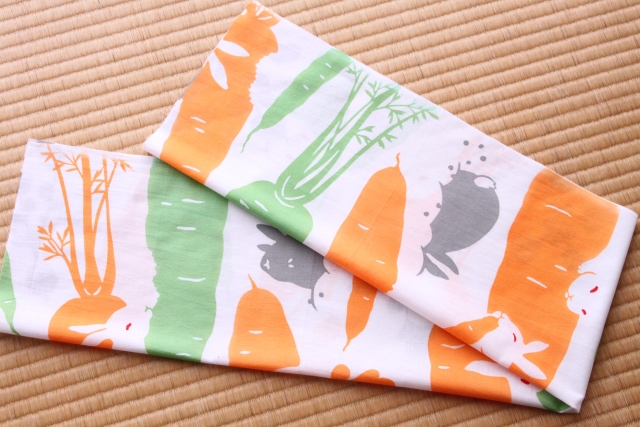 手ぬぐい　うさぎ畑