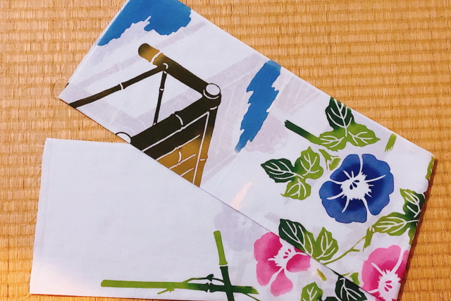 手ぬぐい　あさがお（水色）