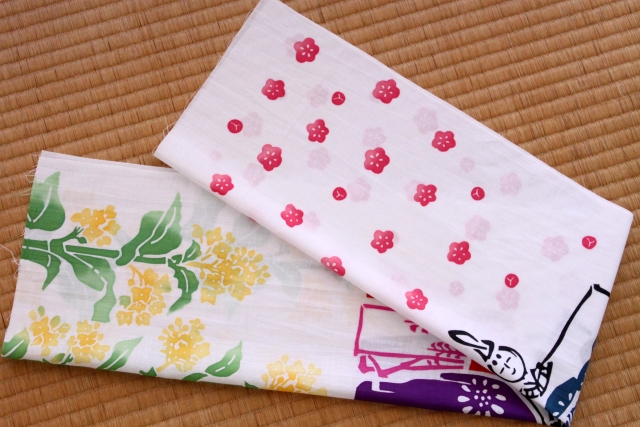 手ぬぐい　雛人形