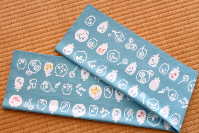 手ぬぐい　キャンディ（水色）