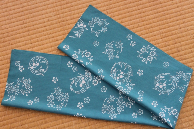 手ぬぐい　団花文様