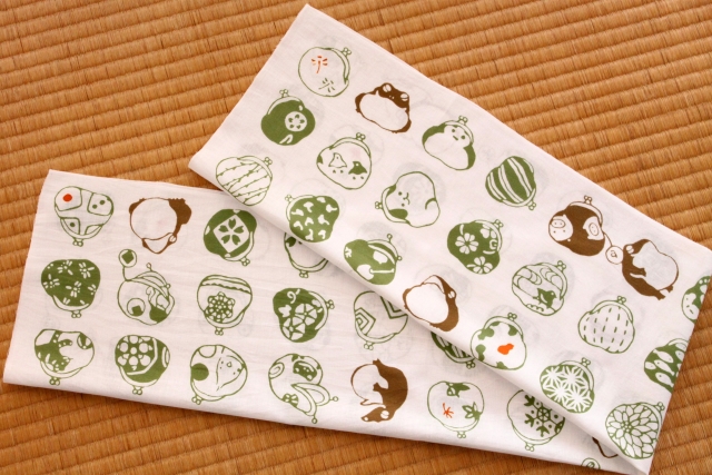 手ぬぐい　がま口