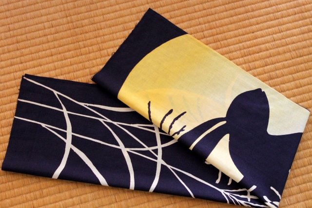 手ぬぐい　月に兎