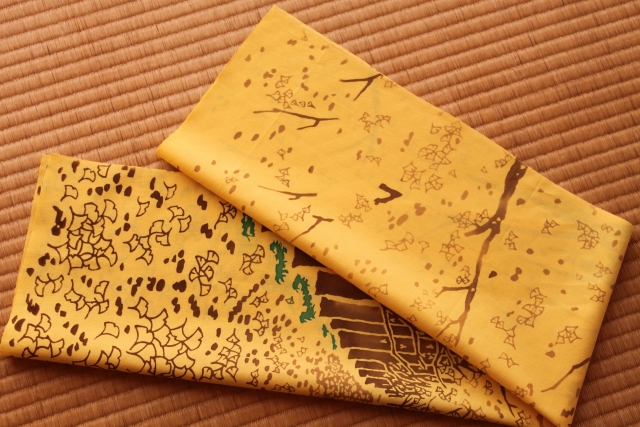 手ぬぐい　銀杏並木