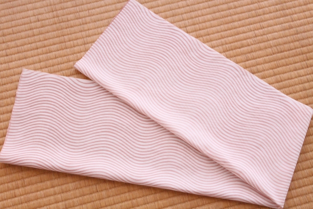 手ぬぐい　うねり縞