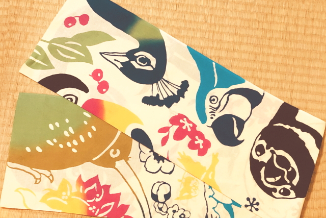 手ぬぐい　いろとりどり