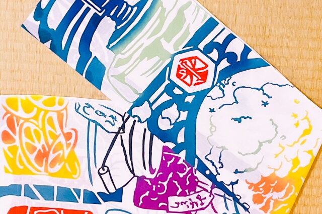 手ぬぐい　かき氷