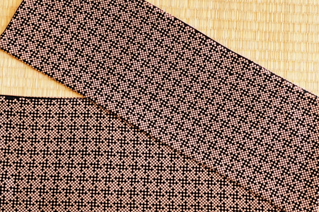 匠の技手ぬぐい　斜市松（はすいちまつ・黒）