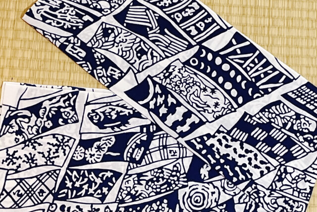 手ぬぐい　梨園染手ぬぐいづくし（2枚セット）