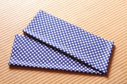 手ぬぐい　市松文様