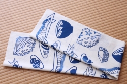 手ぬぐい　朝ごはん