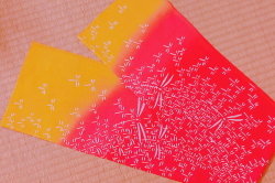 手ぬぐい　群とんぼ（赤黄）