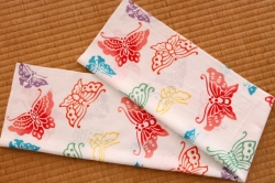 手ぬぐい　蝶