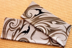 手ぬぐい　キセルの煙