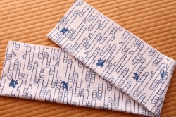 手ぬぐい　波に千鳥