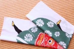 手ぬぐい　獅子舞（縦）