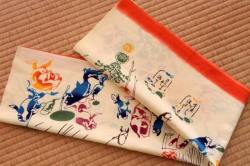 手ぬぐい　金魚づくし