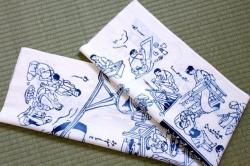 手ぬぐい　手拭職人姿図