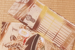 手ぬぐい　囲炉裏