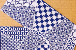 手ぬぐい　華硝の切子文様