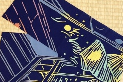 手ぬぐい　蛍籠