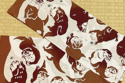 手ぬぐい　コツメカワウソ