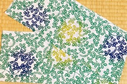 手ぬぐい　萩（緑）