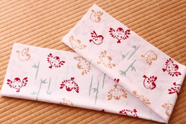 にじゆら 手ぬぐい　椿とふくら雀&amp;モネ2枚&amp;祭りまとめて 手ぬぐい｜椿とふくら雀 | 手ぬぐい専門店にじゆら ONLINE‐SHOP