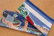 手ぬぐい　深川万年橋