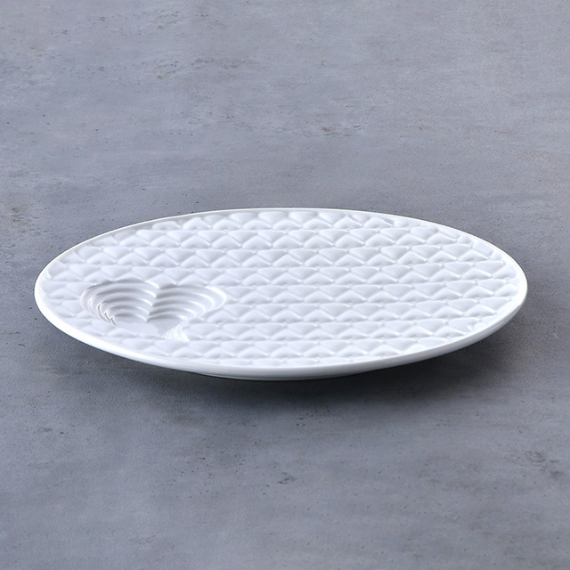 水晶彫の丹心窯　丹心窯　水晶彫　波佐見 　ハートフル　キルティングプレート　予約販売