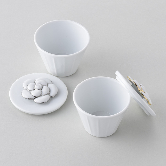 水晶彫の丹心窯】カメリア アミューズカップ（L）