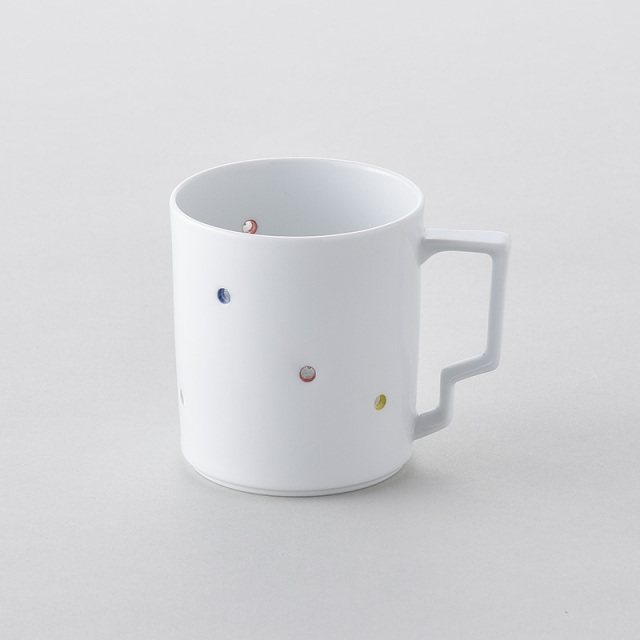 水晶カラフルドット Tマグカップ 水晶彫の丹心窯