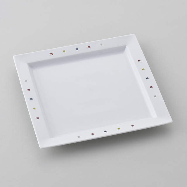 水晶彫の丹心窯】角皿一覧・スクエアー・長皿・白い器・シンプル・和食器