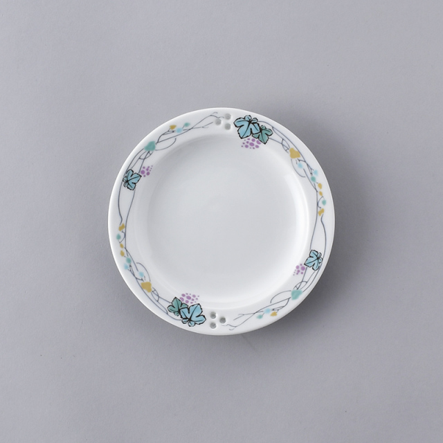 水晶彫の丹心窯　水晶彫　丹心窯　波佐見焼　ラトレイユ　ぶどう　プレート　丸皿