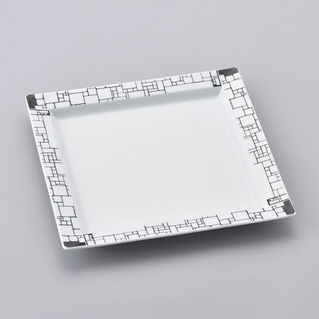 水晶彫の丹心窯】角皿一覧・スクエアー・長皿・白い器・シンプル・和食器