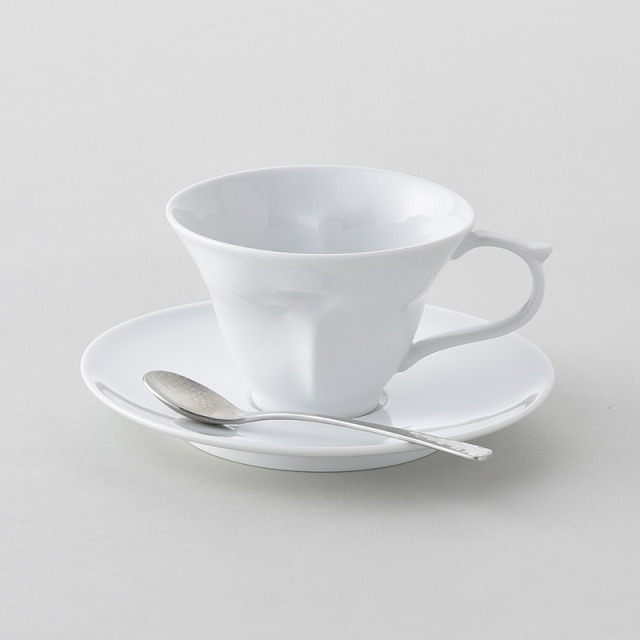 水晶ストーリー カップ＆ソーサー 水晶彫の丹心窯