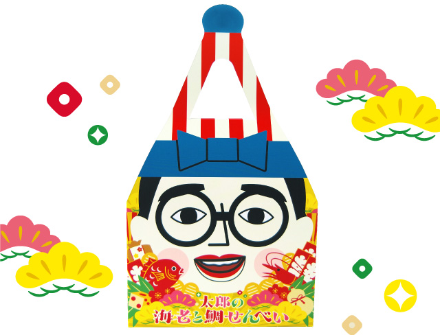 くいだおれ太郎の海老と鯛せんべい