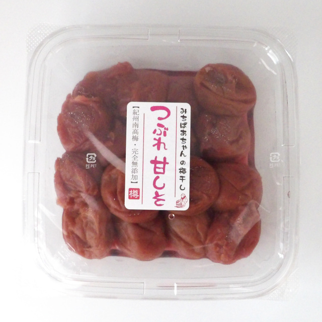 『みちばあちゃんの梅干し「つぶれ甘しそ」』3個まで購入可能　在庫が不安定なため発送が遅くなる可能性があります。