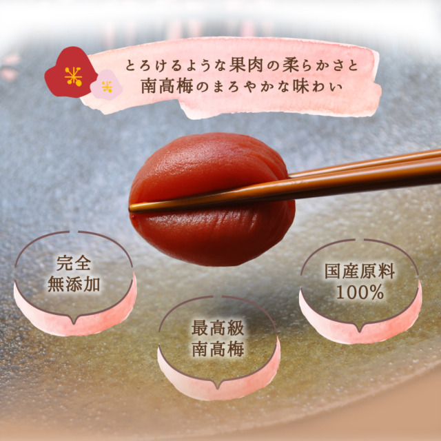 無添加梅干し4Kg 500g×2袋×4箱 贈答用・木箱入・500g】塩分約12% 土と水にこだわった 山森農園