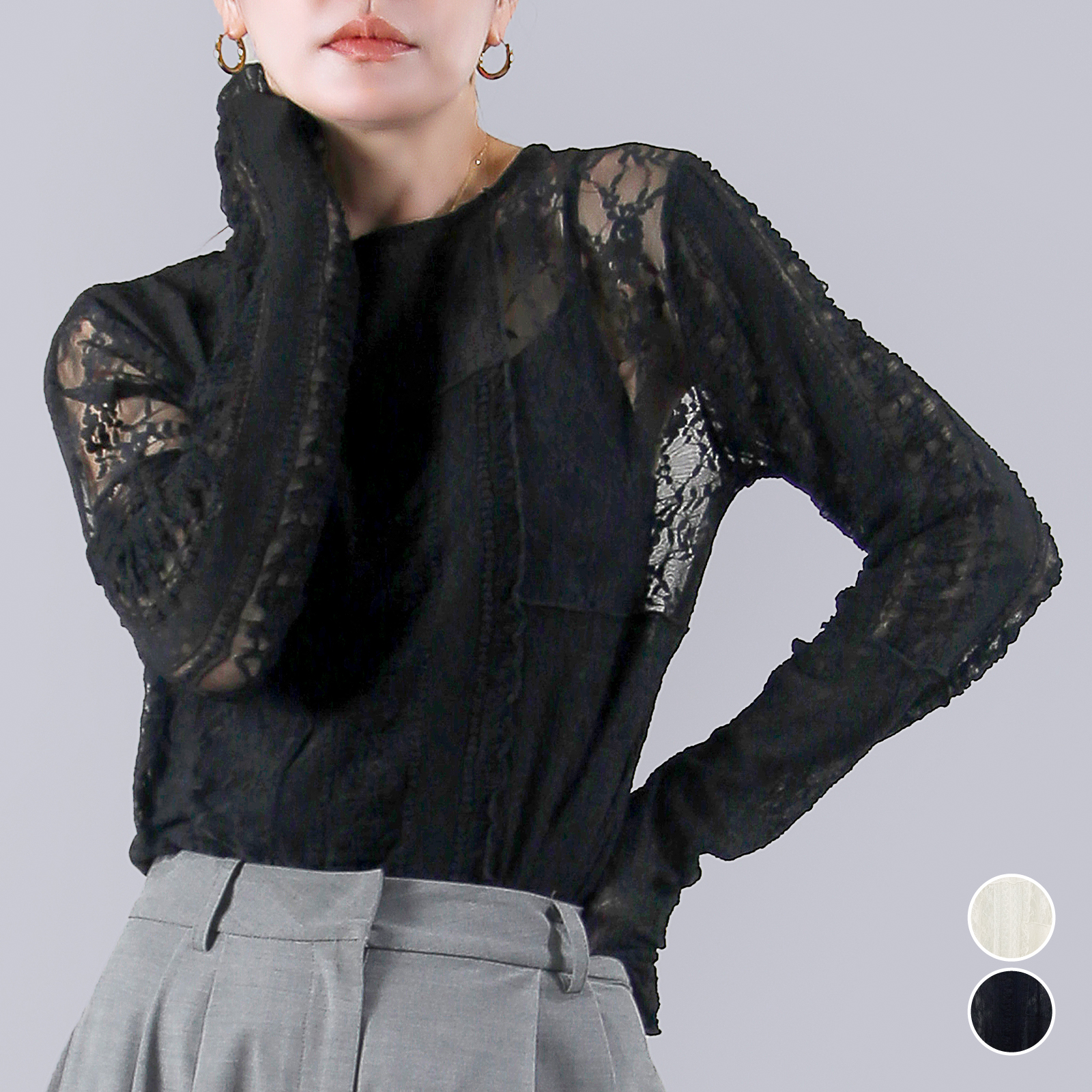 レースパッチワークPO〈トップス〉 WORTH Online Store