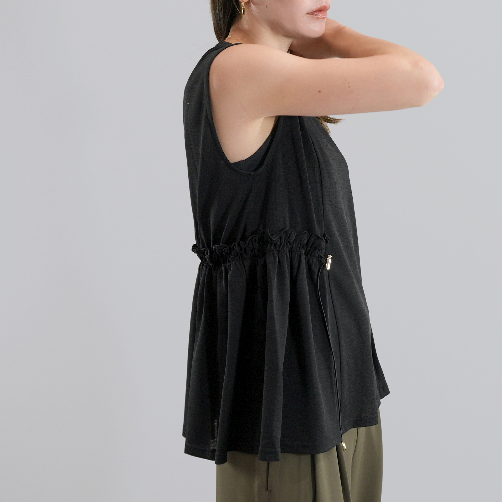 ドロストウエストフレンチスリーブPO〈トップス〉