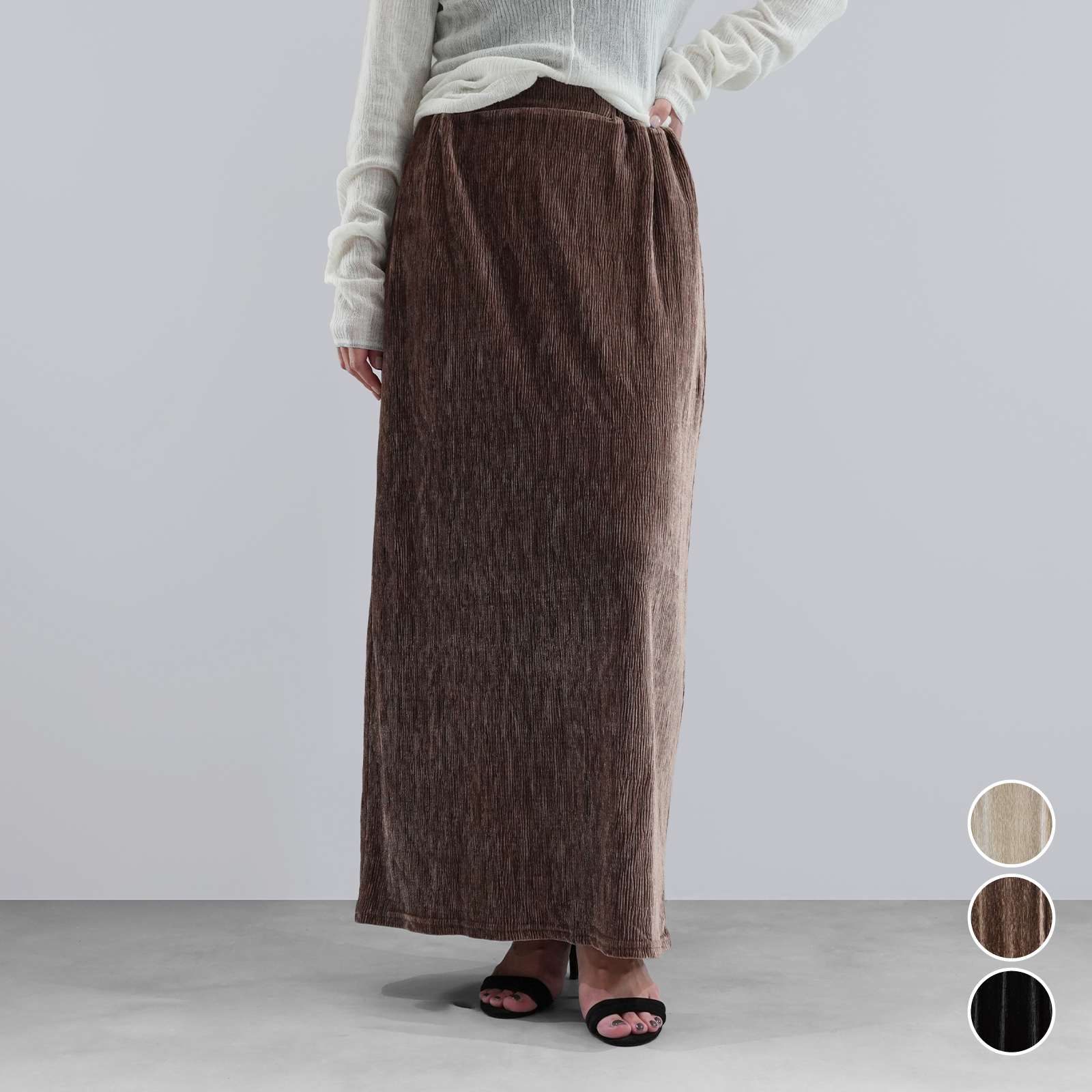 2025AWベロアIラインスカート｜WORTH