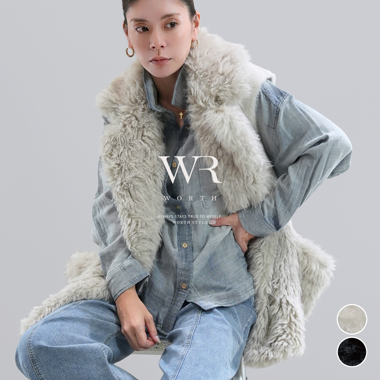 【2025/AW/新作】ファームートン切替コクーンベスト〈トップス〉