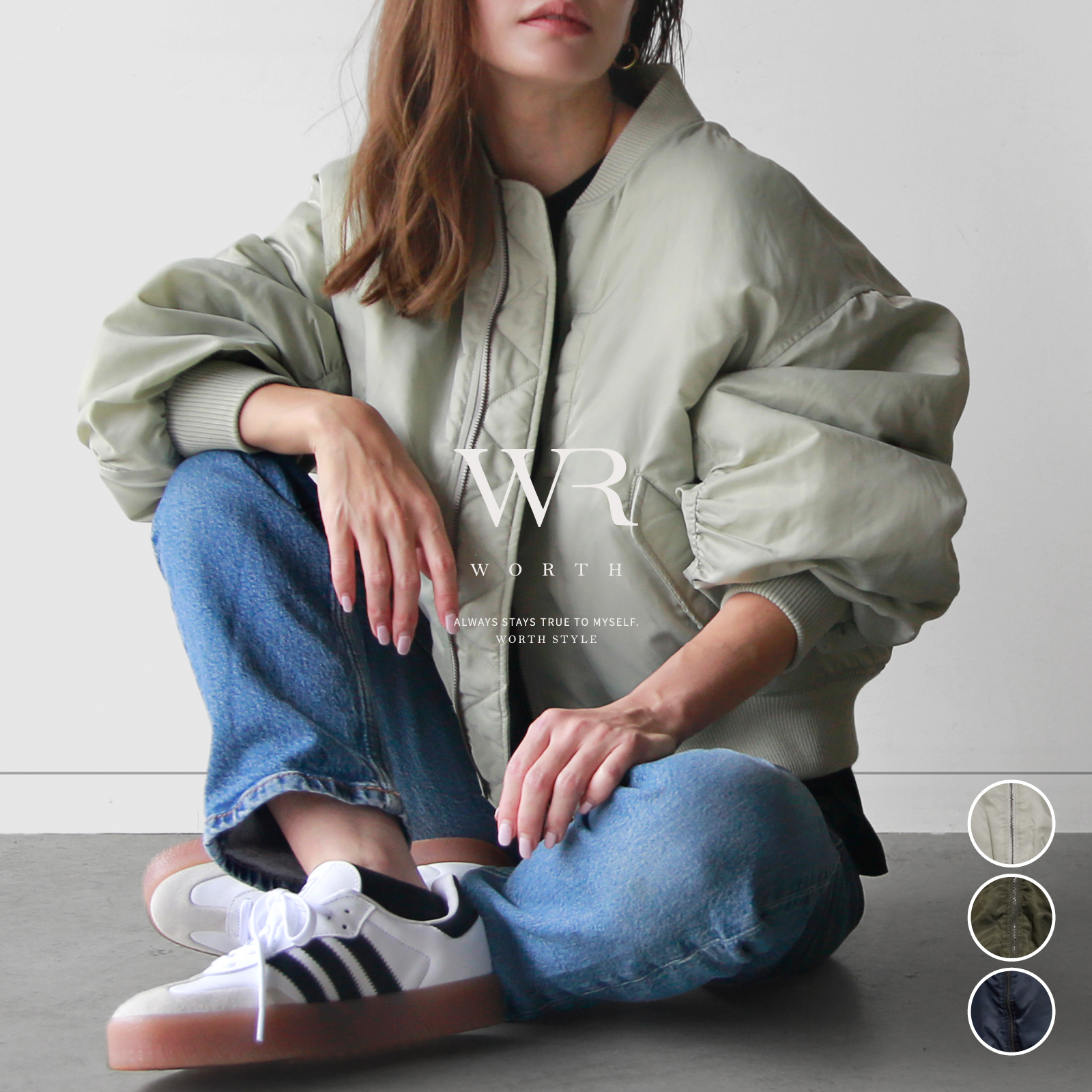 mystic 【2024AW】ブルゾンジャケット mystic ブルゾンジャケット 2024AW （mystic】バルーンBIG