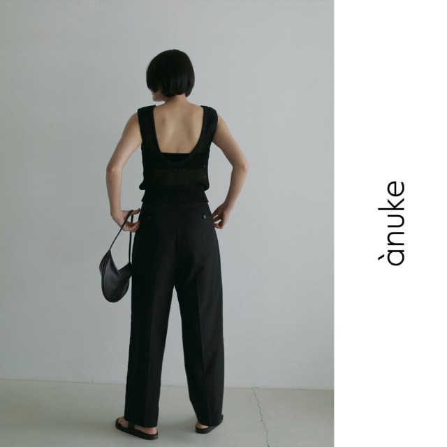 anuke Paperyarn Knit Tanktop +design Online Store