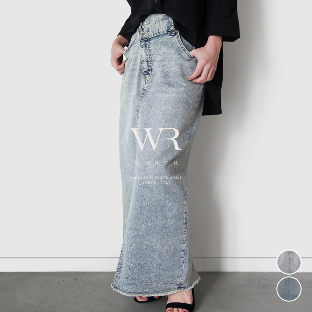 【2025/SS/新作】デニムタイトスカート〈ボトムス〉