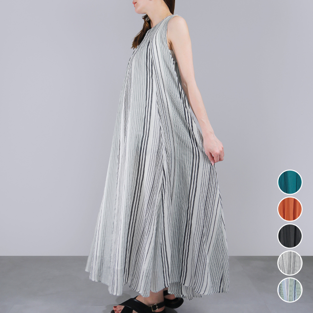 綿ボイル2WAYエアリーフレアOP〈ワンピース〉