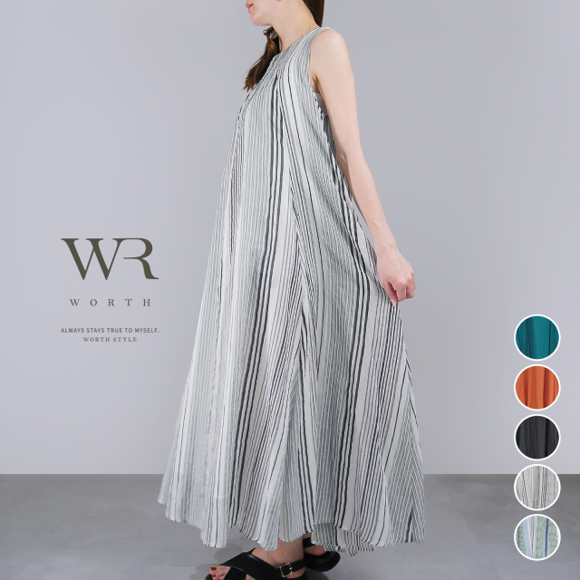 【2025/SS/新作】綿ボイル2WAYエアリーフレアOP〈ワンピース〉